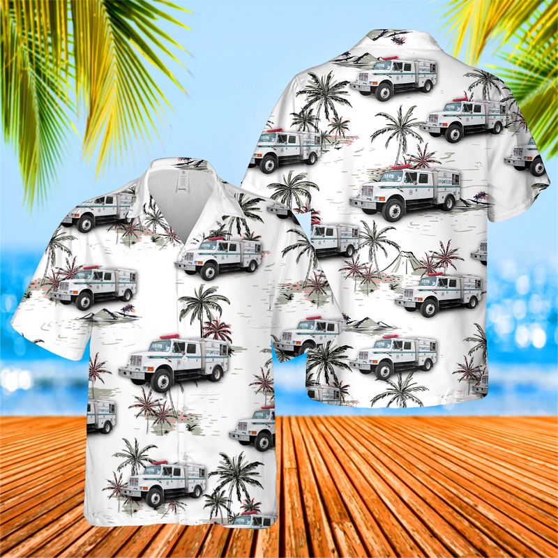 US Forest Service Engine 325 Hawaiian Shirt