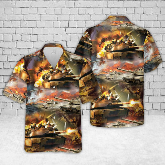 M1 Abrams Hawaiian Shirt