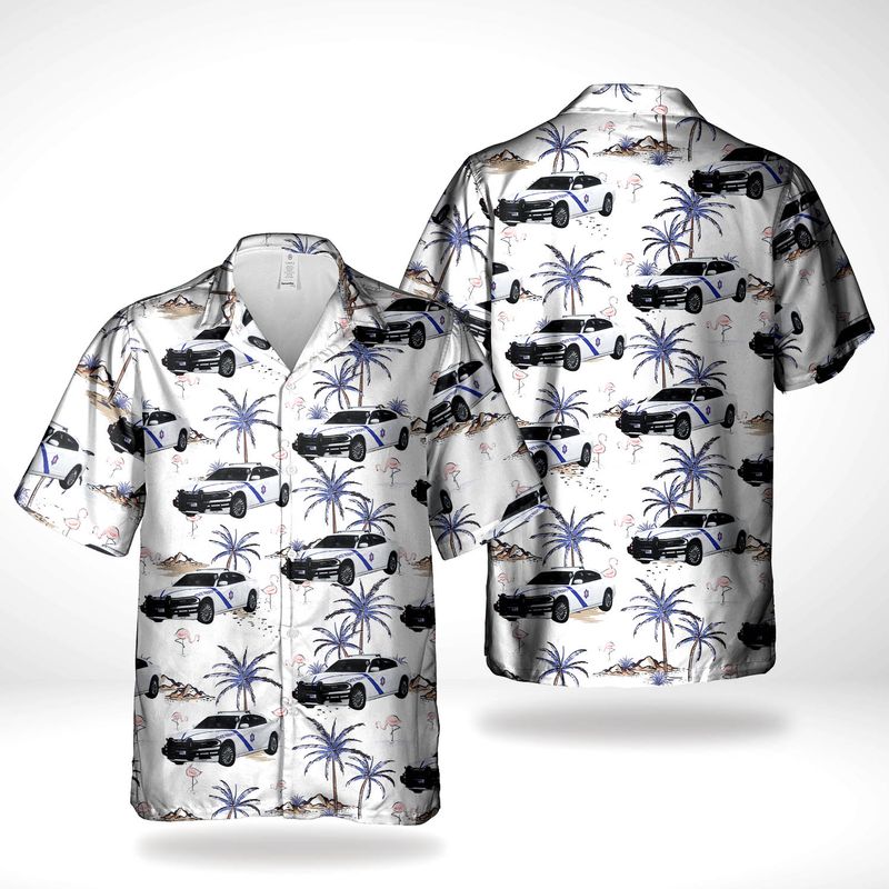 Arkansas State Police Dodge Charger Hawaiian Shirt