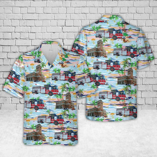 MONTREAL Fire Department Fire Station no 03 Hawaiian Shirt