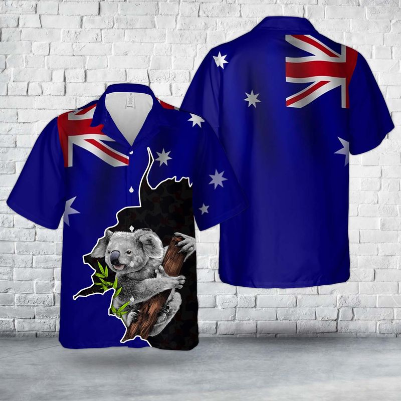 Koala Australia Day Hawaiian Shirt