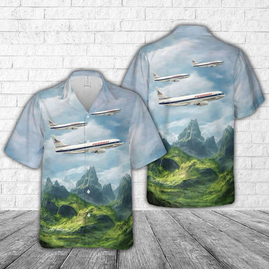 Piedmont Airlines Boeing B-737-301 Hawaiian Shirt
