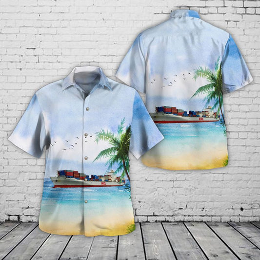 OOCL Container Ship Hawaiian Shirt