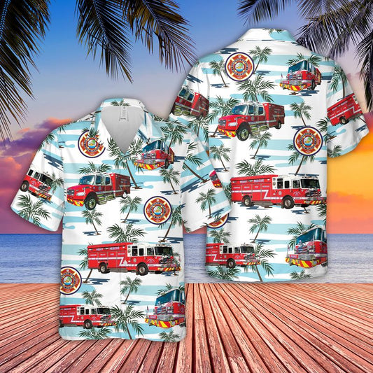 Pompano Beach Fire Rescue Hawaiian Shirt