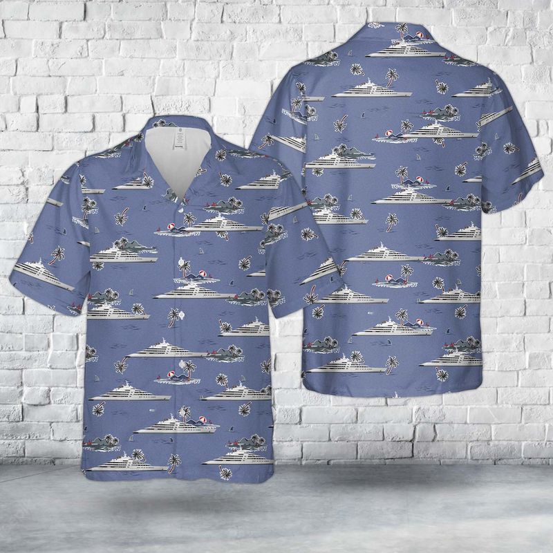 Super Yacht Azzam Hawaiian Shirt