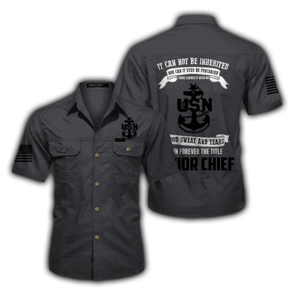 US Navy Senior Chief Cotton cargo shirt
