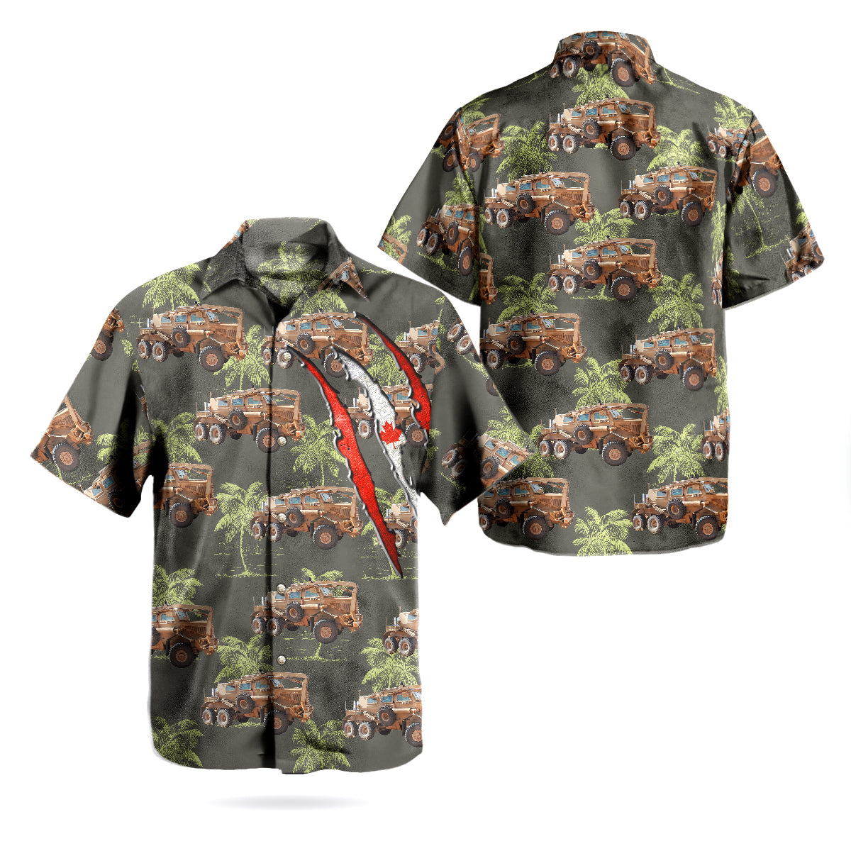 Canadian Army Buffalo Hawaiian Shirt