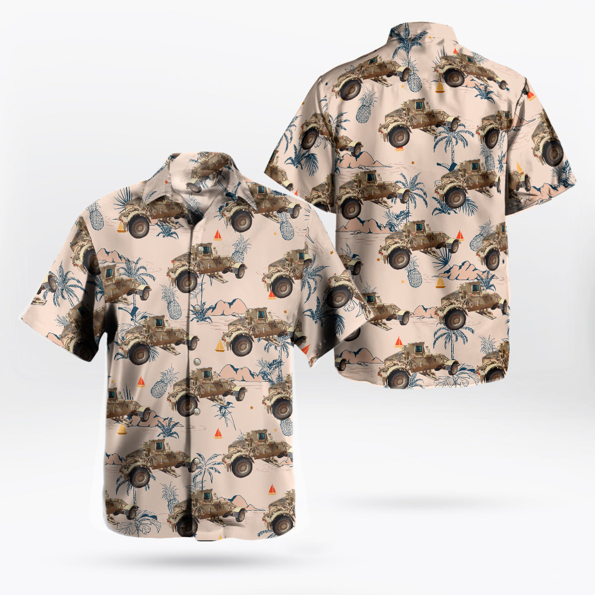 Canadian Army Husky Hawaiian Shirt