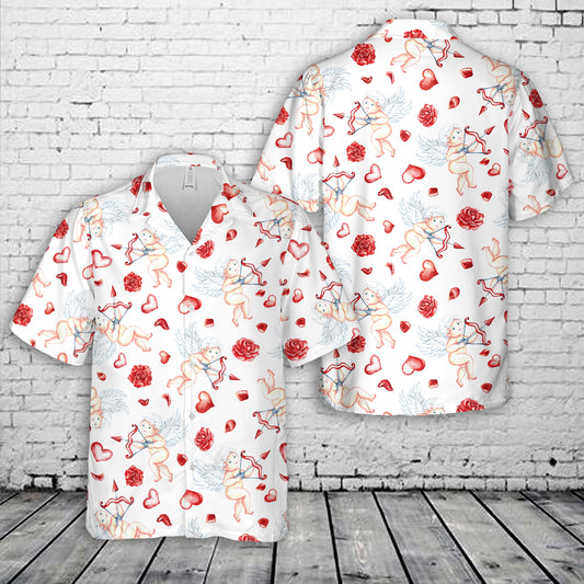 Valentine cupid Seamless Hawaiian Shirt