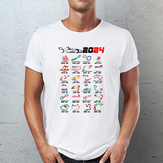Formula one 1 Race track with Country Flag Classic Unisex T-Shirt Gildan 5000 (Made In US) DLQD1504PT03