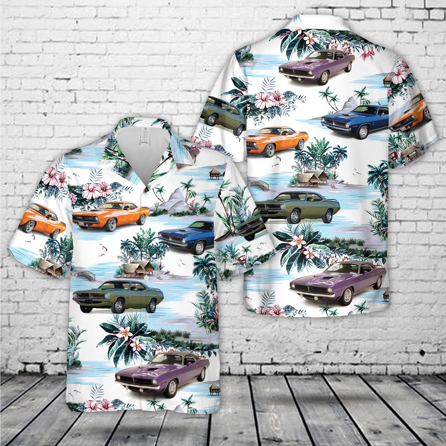 1970 Pymouth Barracuda Hawaiian Shirt