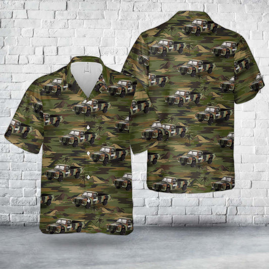 1985 Chevrolet M1008 CUCV - U.S. Army Military Police (Camouflage) Hawaiian Shirt