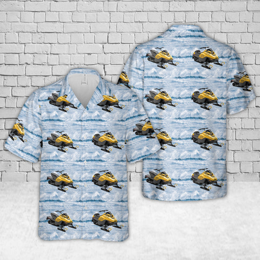 2023 MXZ 120 and MXZ 200 Ski-Doo Snowmobiles Hawaiian Shirt