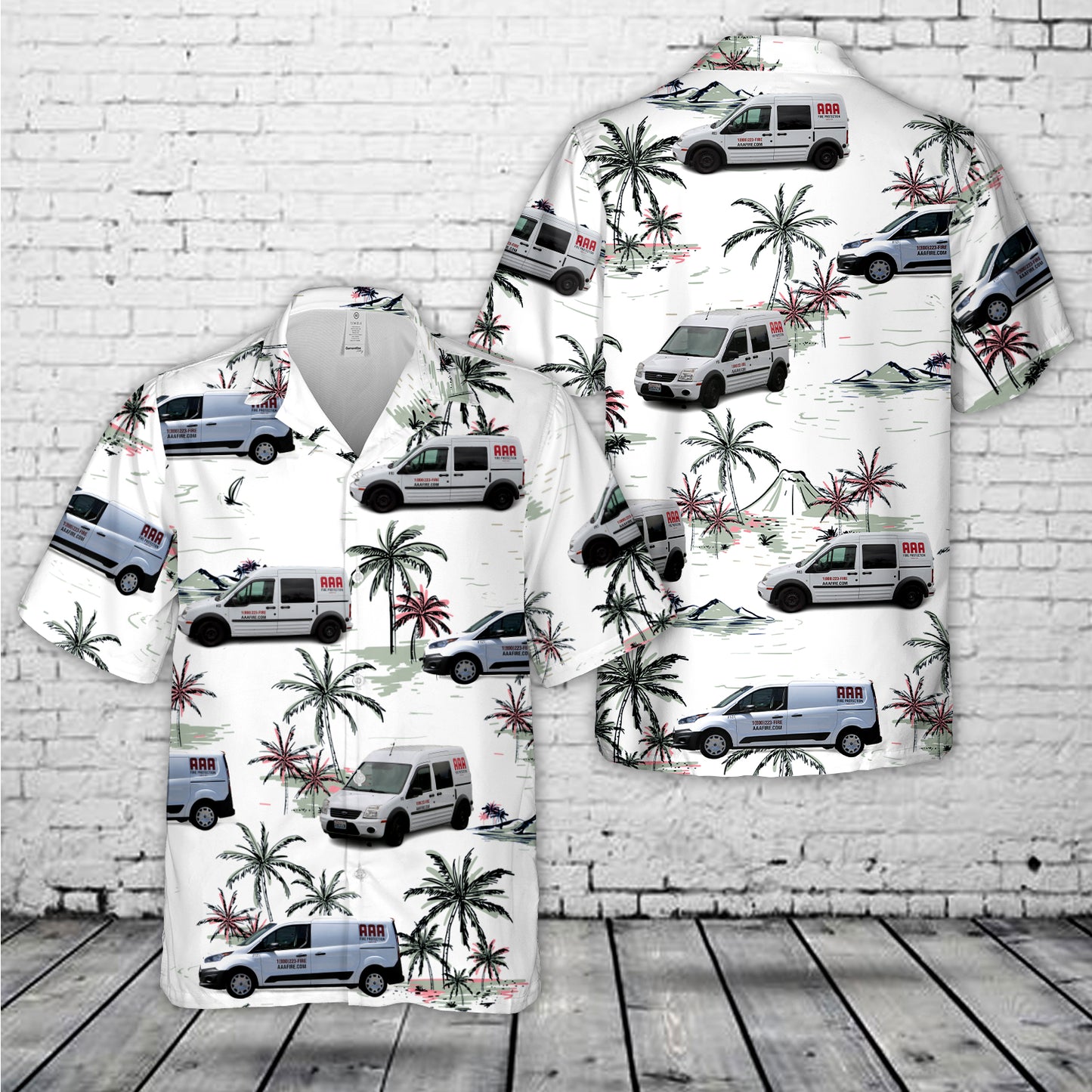 AAA Fire Protection, Seattle, Washington Hawaiian Shirt