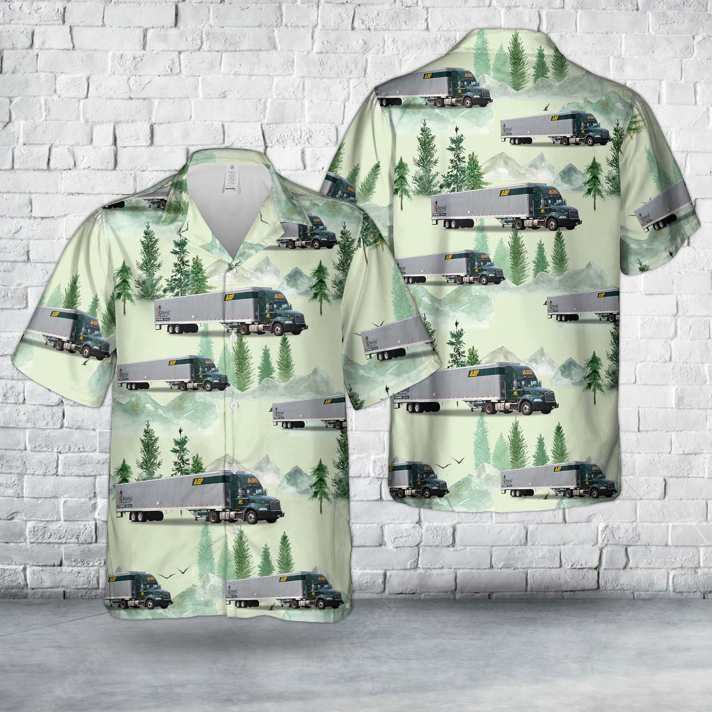 ABF Freight Mack Pinnacle with a Long Box Hawaiian Shirt