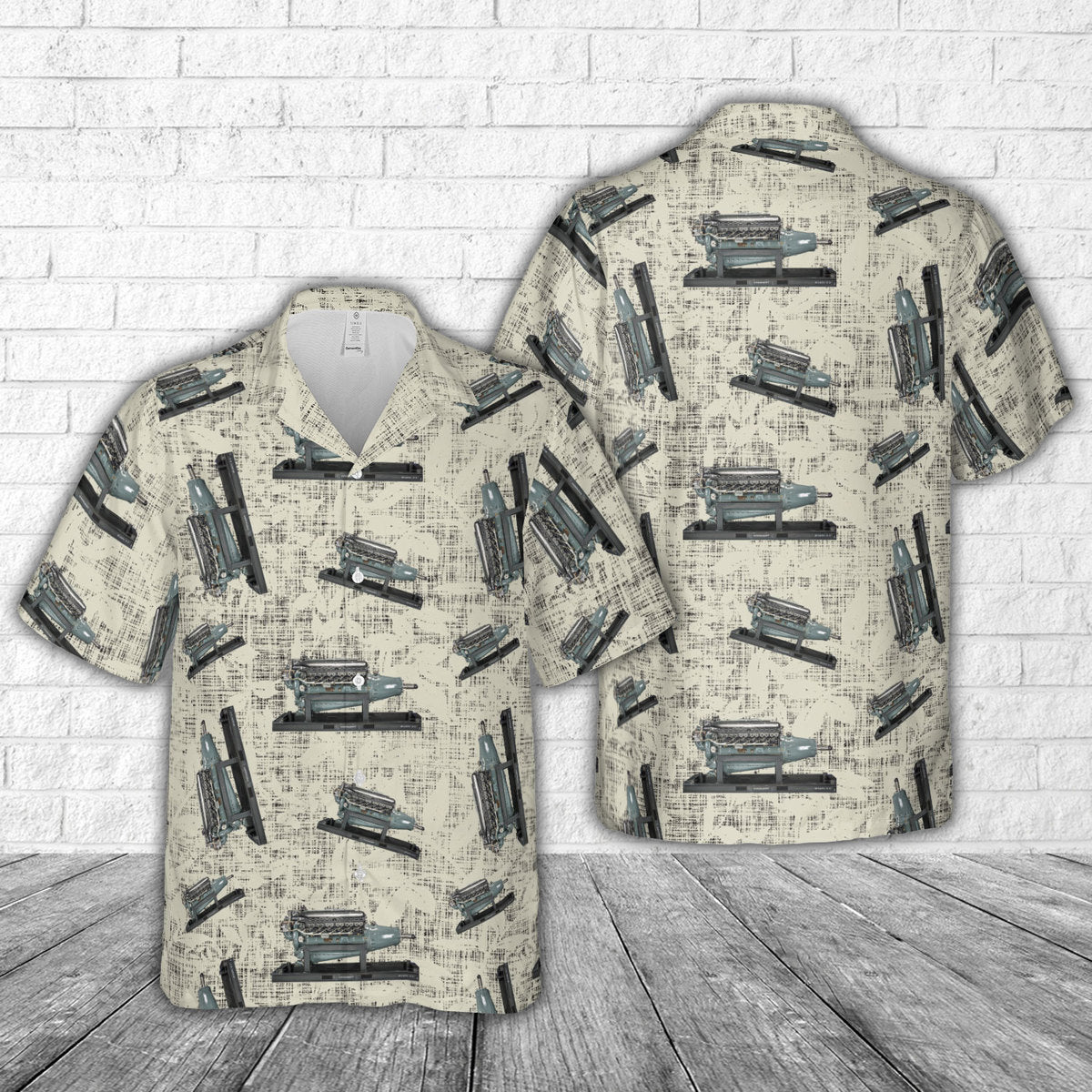 Allison V-1710-7 V-12 Engine Hawaiian Shirt