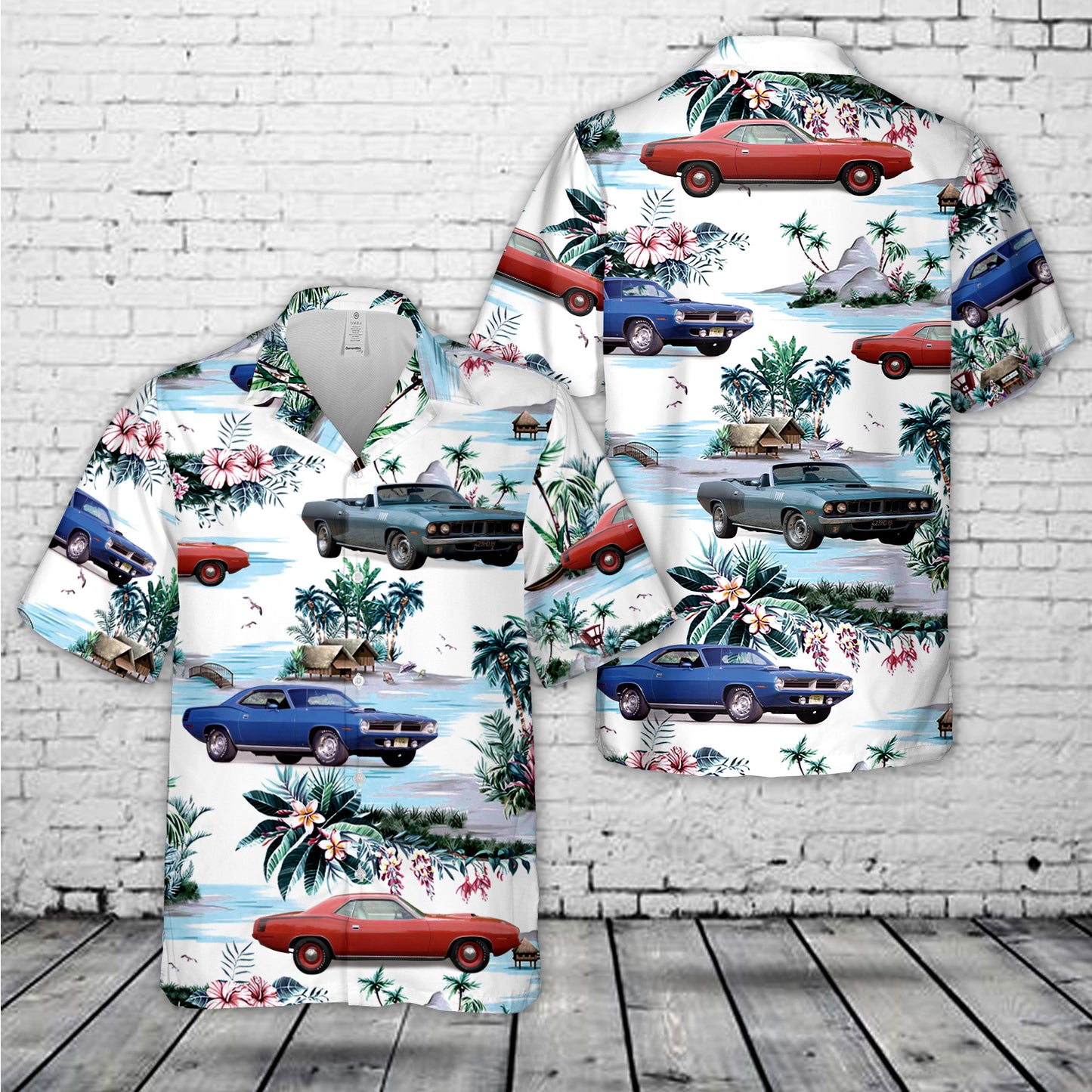 American Muscle Car 1970 Hawaiian Shirt
