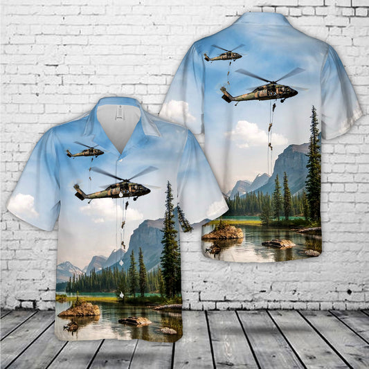 Australian Army 171st Special Operations Aviation Squadron S-70A-9 Black Hawk Hawaiian Shirt