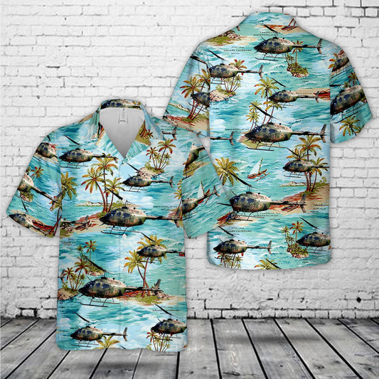 Australian Army Bell OH-58A Kiowa Hawaiian Shirt