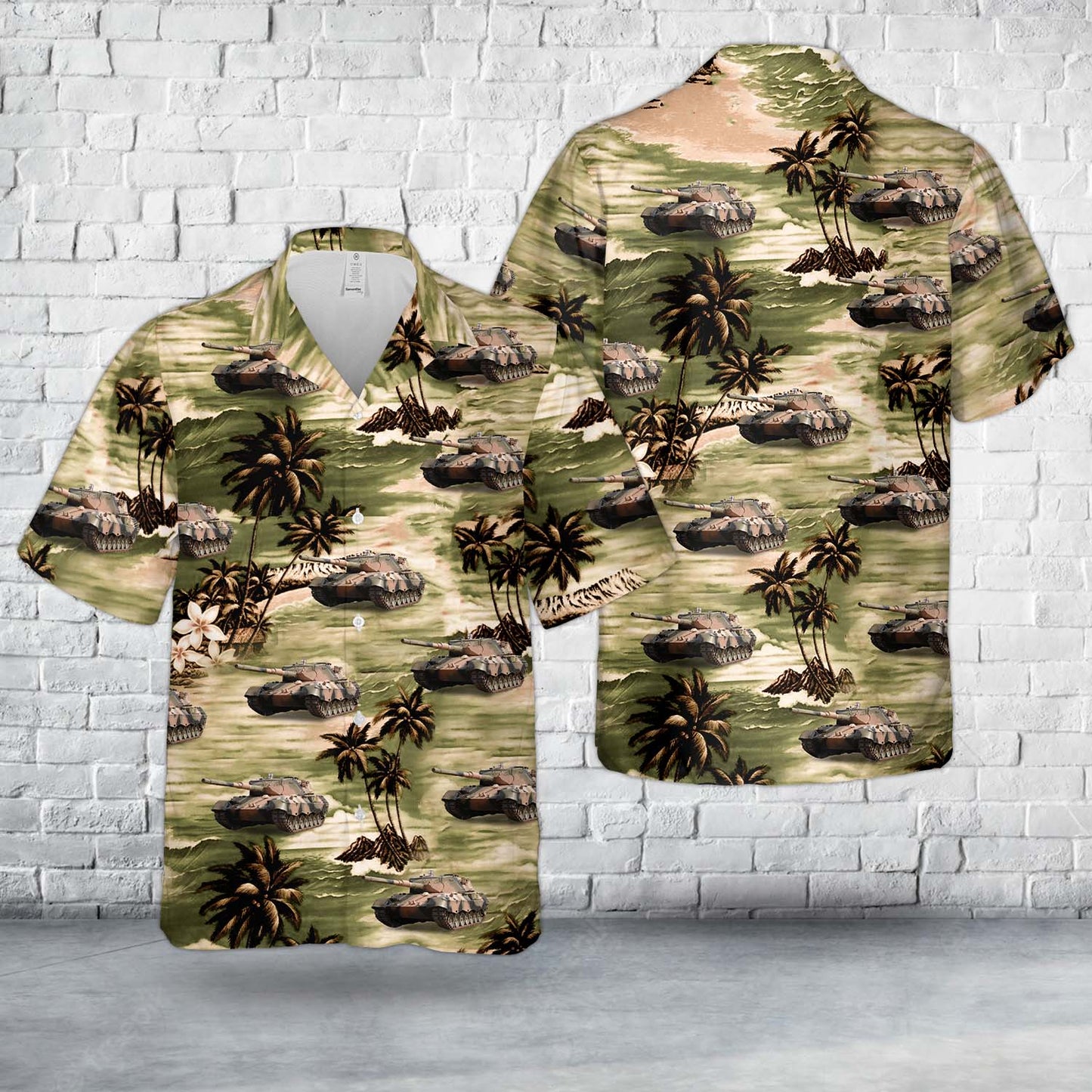 Australian Army Leopard 1A4 (AS1) MBT Hawaiian Shirt