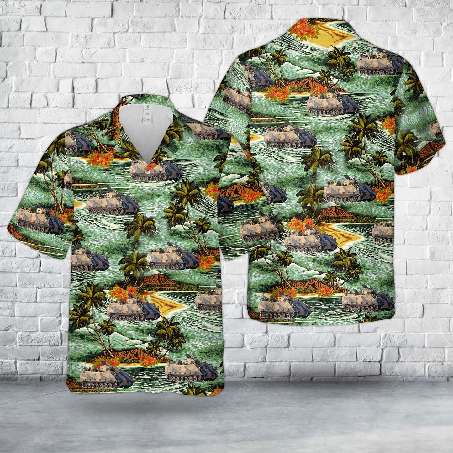Australian Army M113AS4 Armoured Personnel Carrier Hawaiian Shirt
