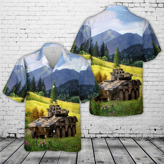 Australian Army Rheinmetall Boxer Combat Reconnaissance Vehicle Hawaiian Shirt