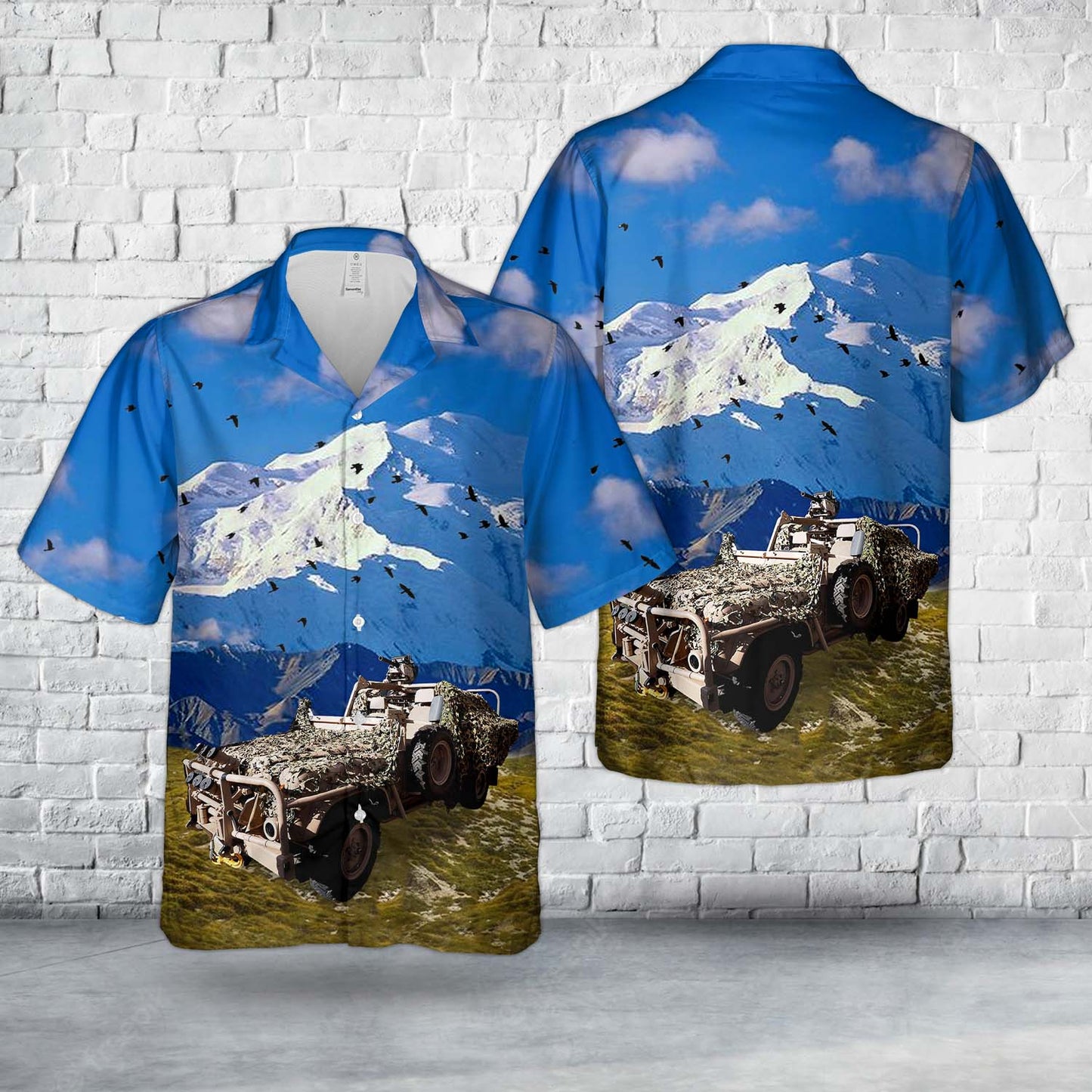Australian Army Surveillance Reconaissance Vehicle Hawaiian Shirt