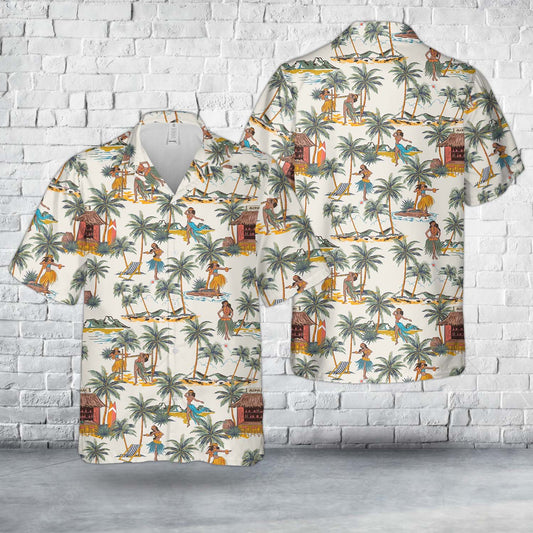 Beautiful Summer Tropical Hawaii Aloha Island Hawaiian Shirt
