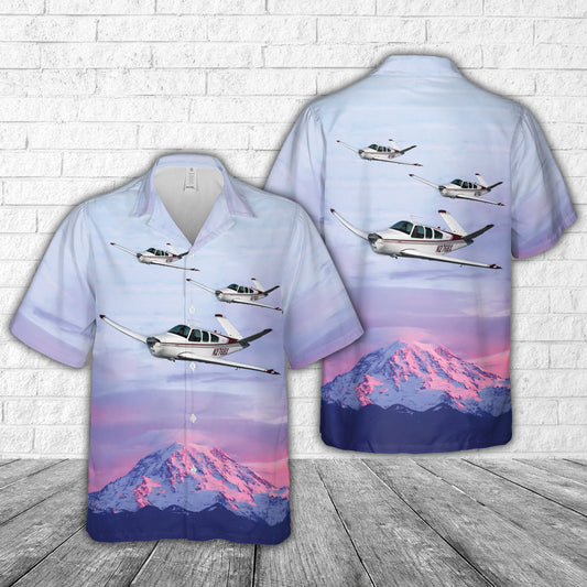 Beechcraft Bonanza 35 Hawaiian Shirt