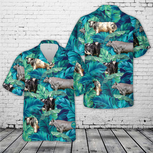 Belgian Blue Hawaiian Shirt