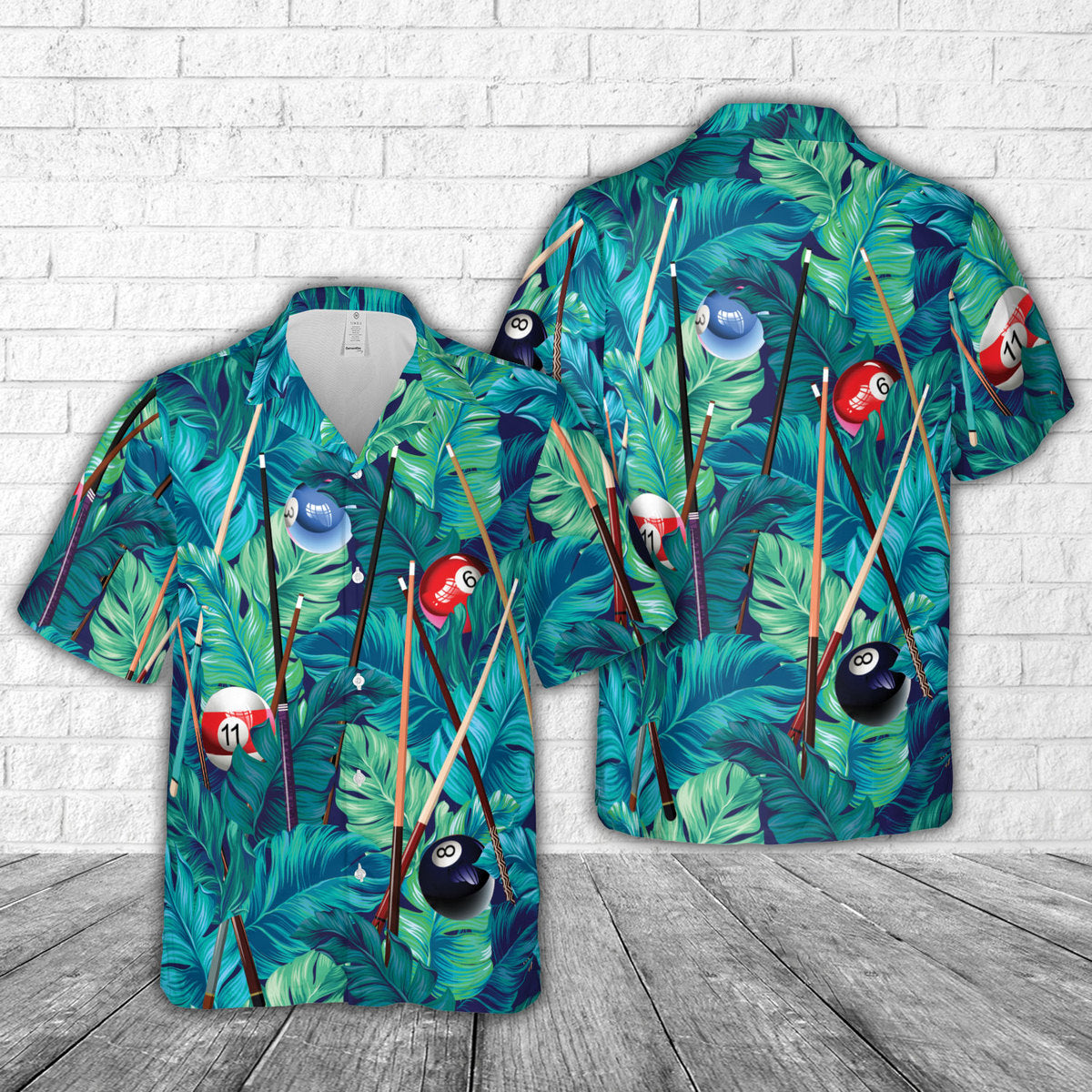 Billiard Tropical Hawaiian Shirt
