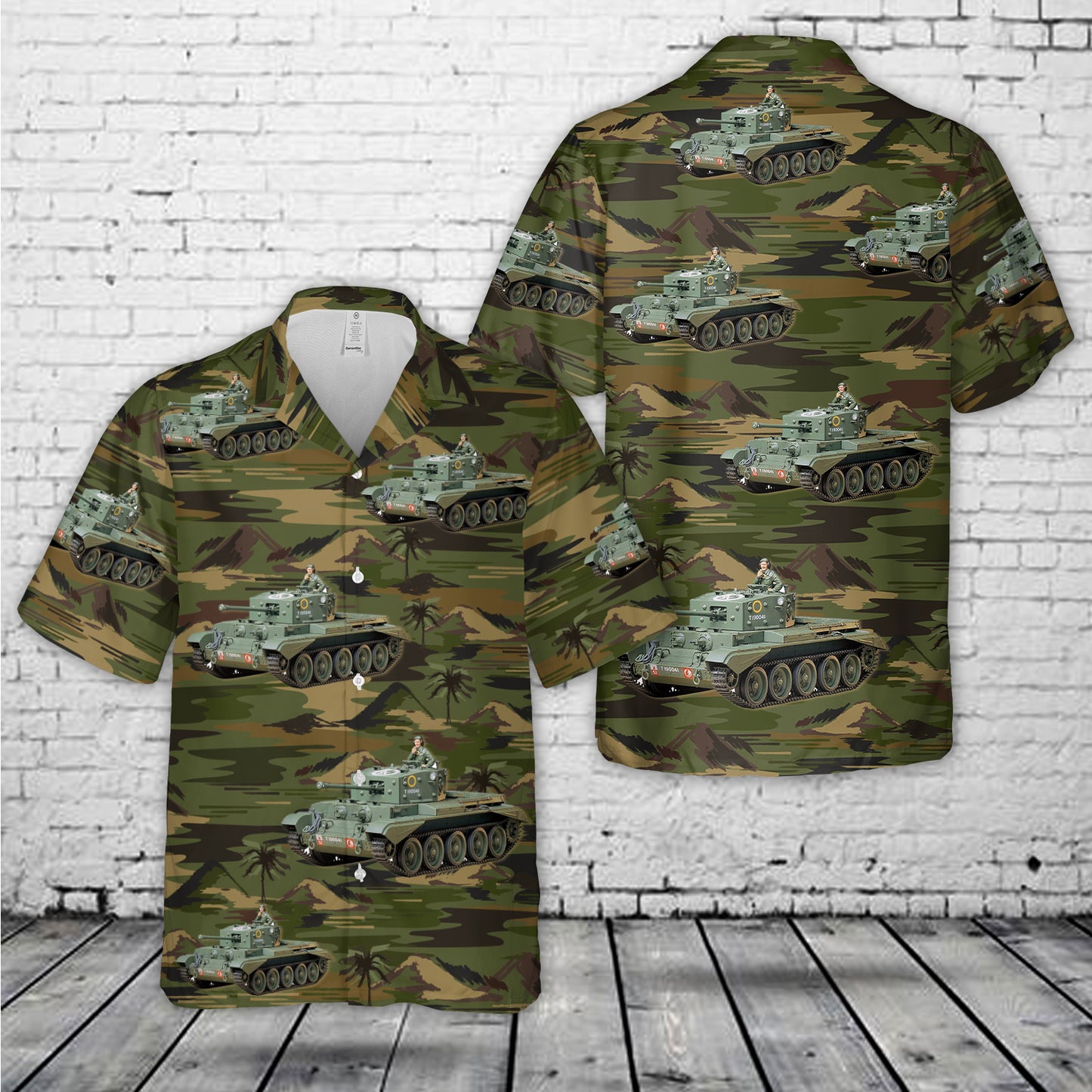 British Army Cromwell Mk. IV Cruiser Tank Hawaiian Shirt
