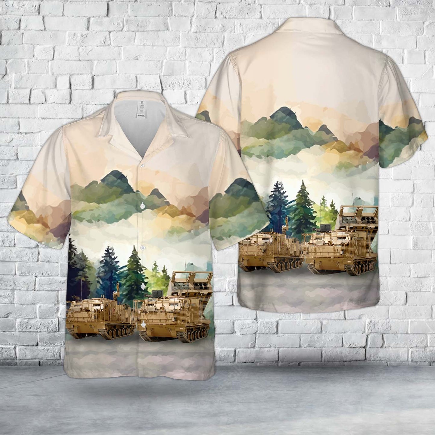British Army M270 MLRS (Multiple Launch Rocket System) Hawaiian Shirt
