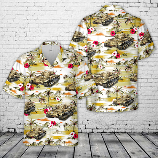 British Army Tank Mk. III Valentine V In WW2 Hawaiian Shirt