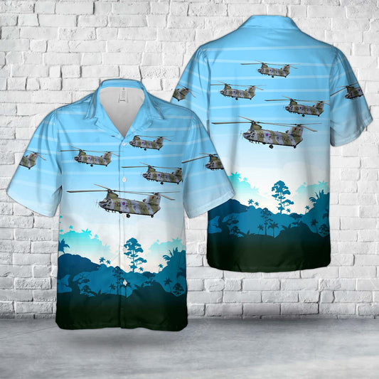 British Royal Air Force CH-47 HC1 Chinook "Bravo November" Falklands 1982 Hawaiian Shirt