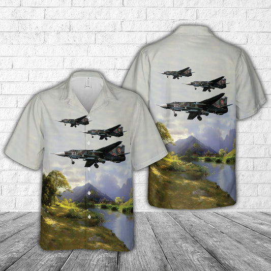 Bulgarian Air Force Mikoyan-Gurevich MiG-23MLD (23-22A) Hawaiian Shirt