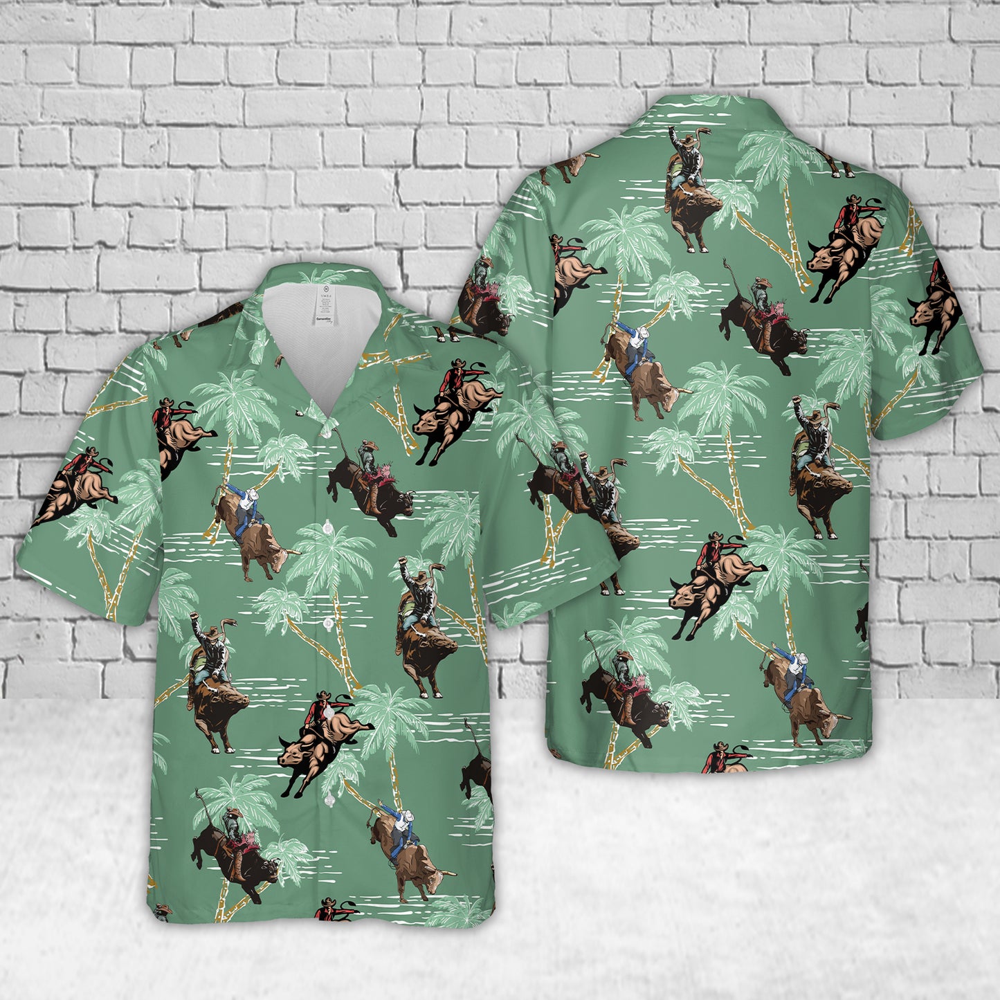 Bull riding Hawaiian Shirt
