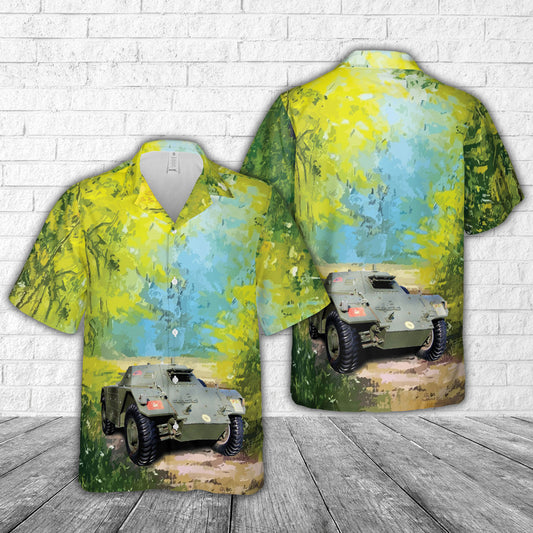 Canadian Army Ferret Scout Car Mk 1, CFR 54-82592 In WW2 Hawaiian Shirt