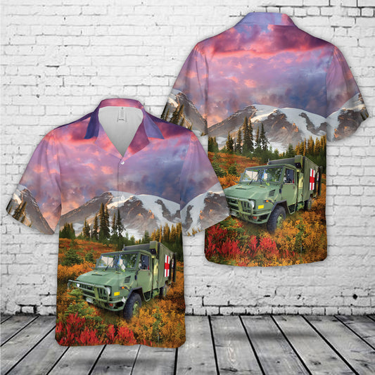 Canadian Army LSVW ambulance Hawaiian Shirt