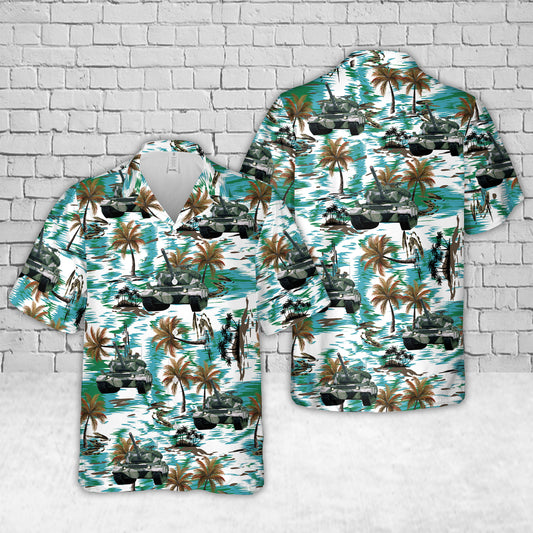 Canadian Army Leopard 1 Hawaiian Shirt
