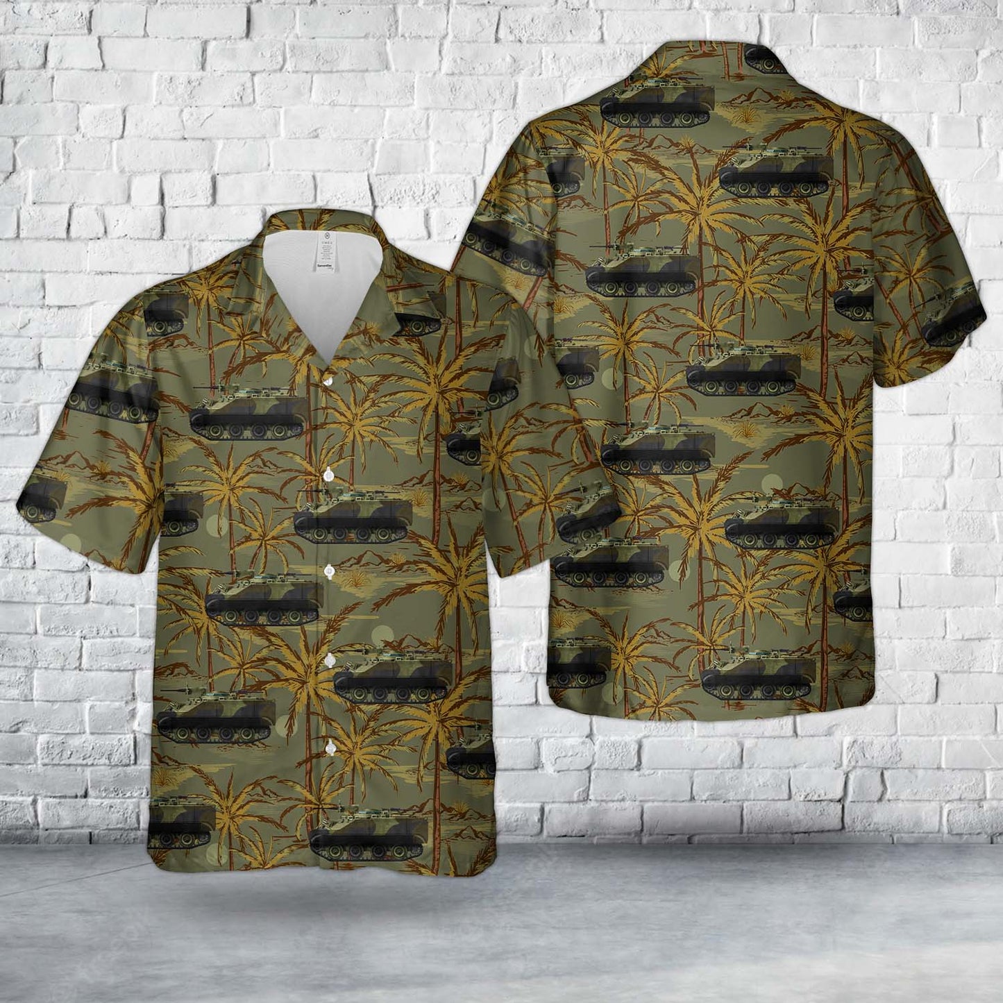 Canadian Army Lynx recce armored vehicle in the 1970s Hawaiian Shirt