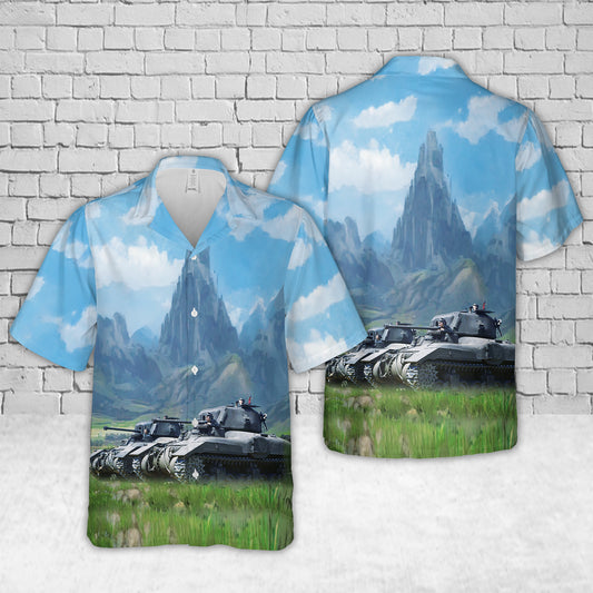 Canadian Army Ram Mk II - later production, with Mk III QF 6 pounder In WW2 Hawaiian Shirt