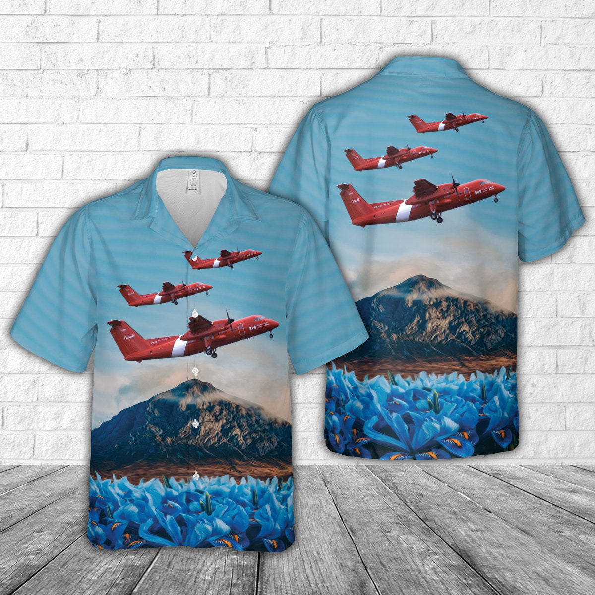 Canadian Coast Guard Dash 8-100 Hawaiian Shirt