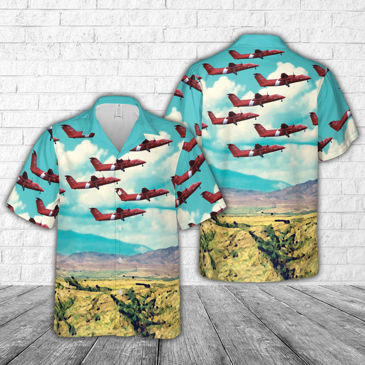 Canadian Coast Guard De Havilland Canada DHC-8-102 Dash 8 Hawaiian Shirt