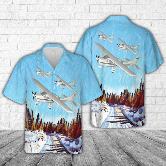 Cessna 206 Stationair general aviation private pilot aircraft Hawaiian Shirt