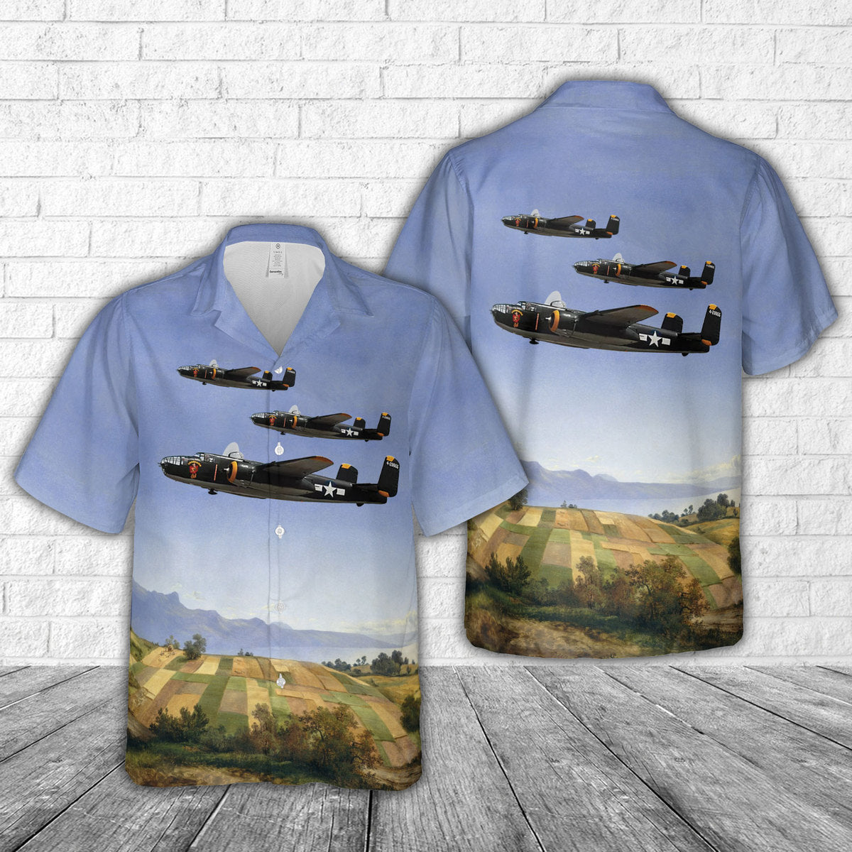 Champaign Gal North American B-25 Mitchell Hawaiian Shirt