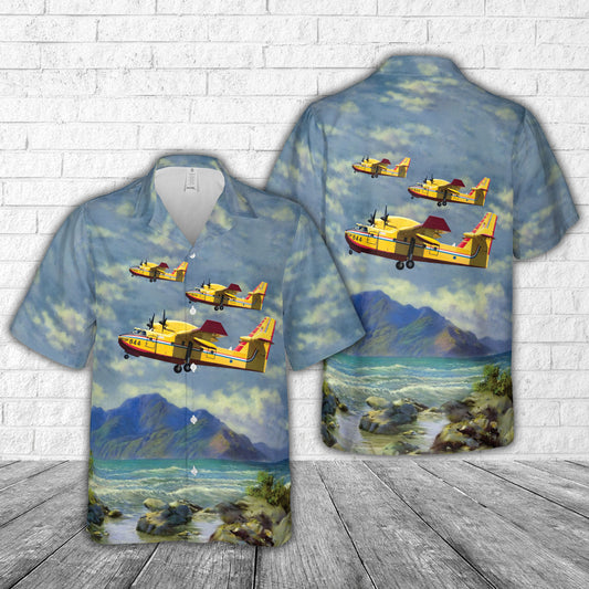 Croatian Air Force Canadair CL-415 Hawaiian Shirt
