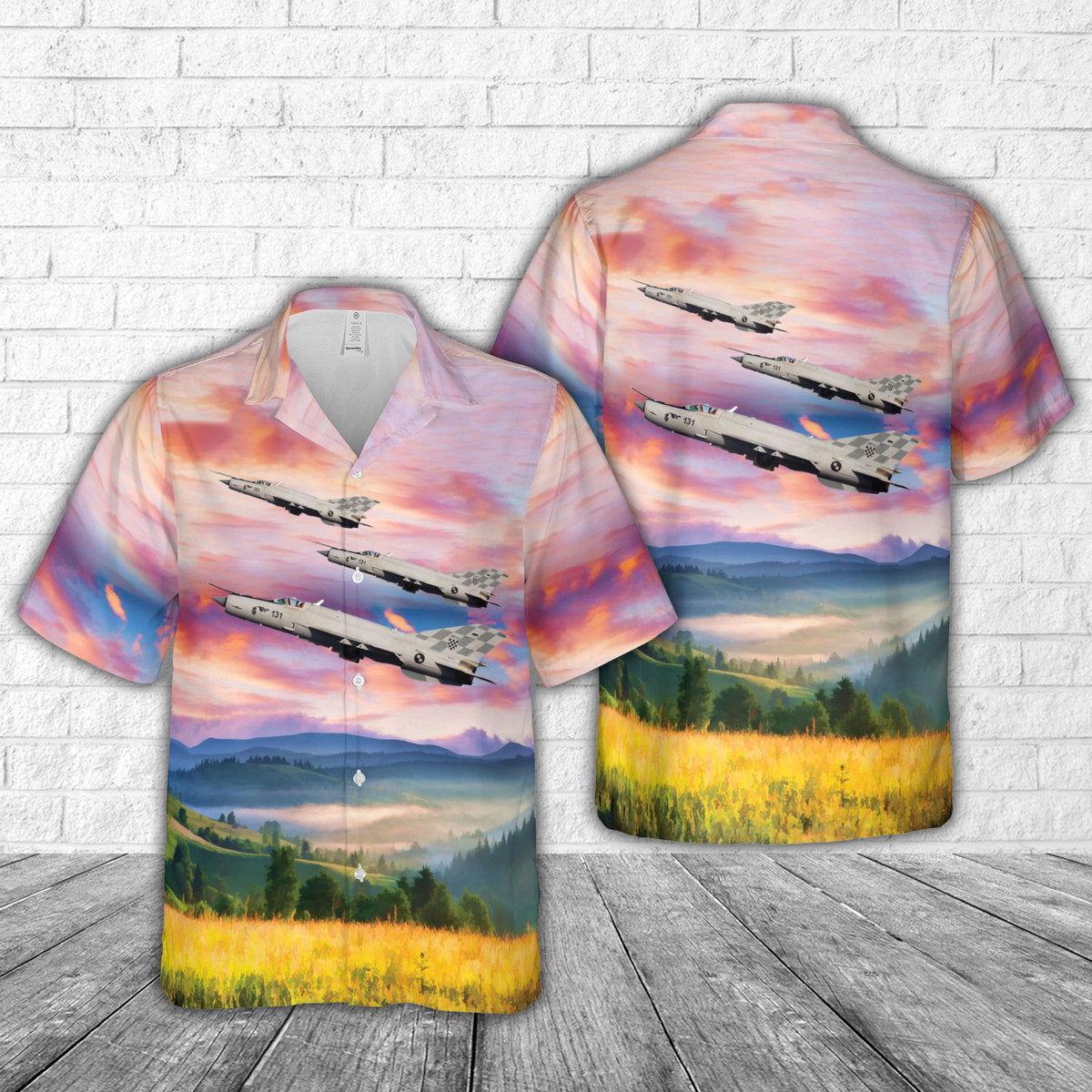Croatian Air Force Mikoyan-Gurevich MiG-21bis Hawaiian Shirt