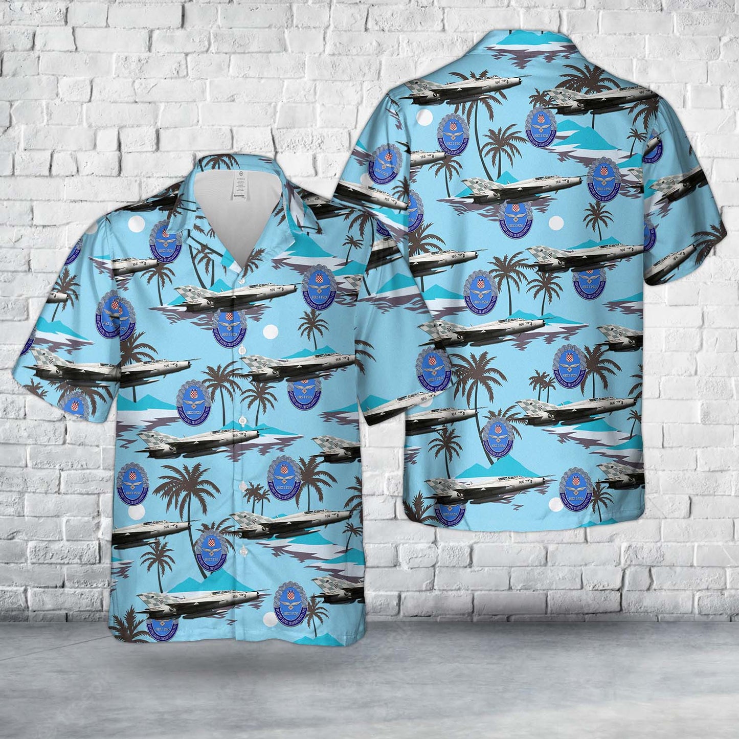 Croatian Air Force Mikoyan-Gurevich Mig-21UMD Mongol B Hawaiian Shirt