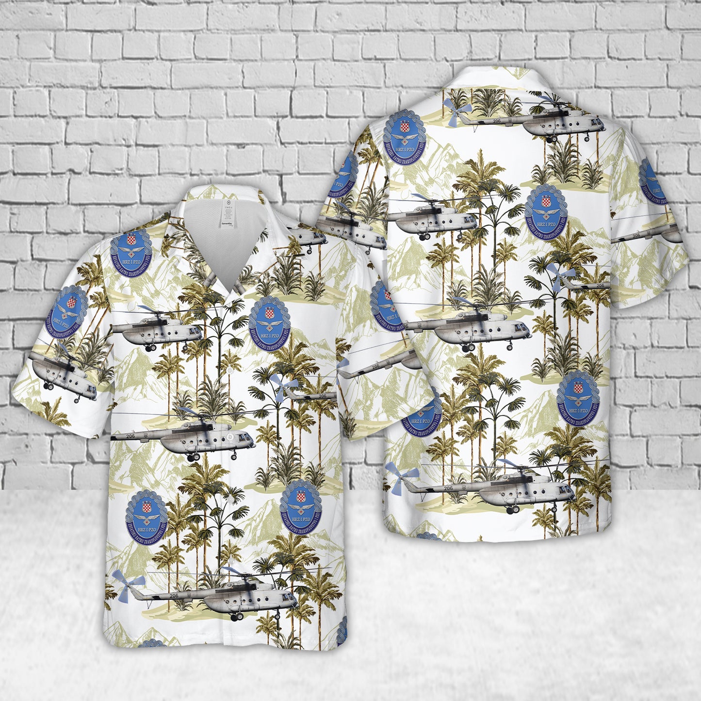 Croatian Air Force Mil Mi-8MTV-1 Hip Hawaiian Shirt